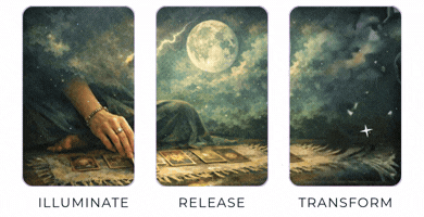 Full Moon Tarot Spread — Illuminate, Release, Transform